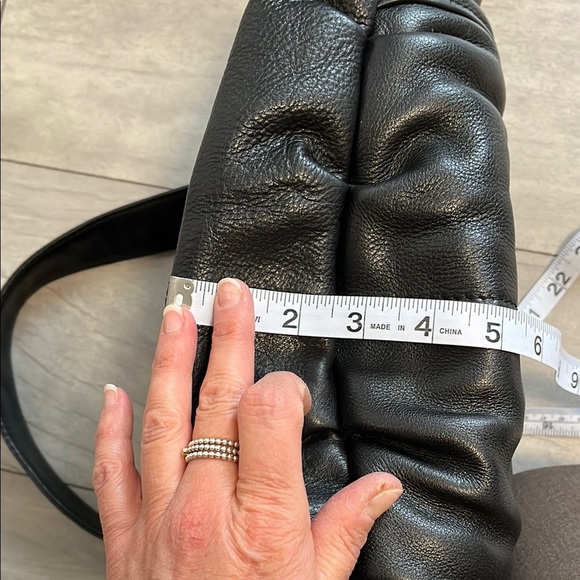 DEREK ALEXANDER Black Vintage Leather Shoulder Bag Mint Condition - Picture 15 of 16